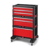 Комод для инструментов SET 6 DRAWER 1+2+3A CETAL-RED