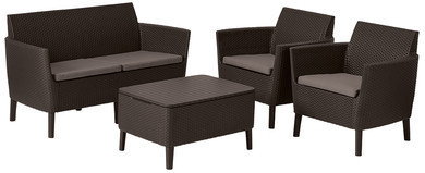 Комплект мебели Salemo 2-sofa set (Салемо), коричневый - фото 2 - id-p99720742