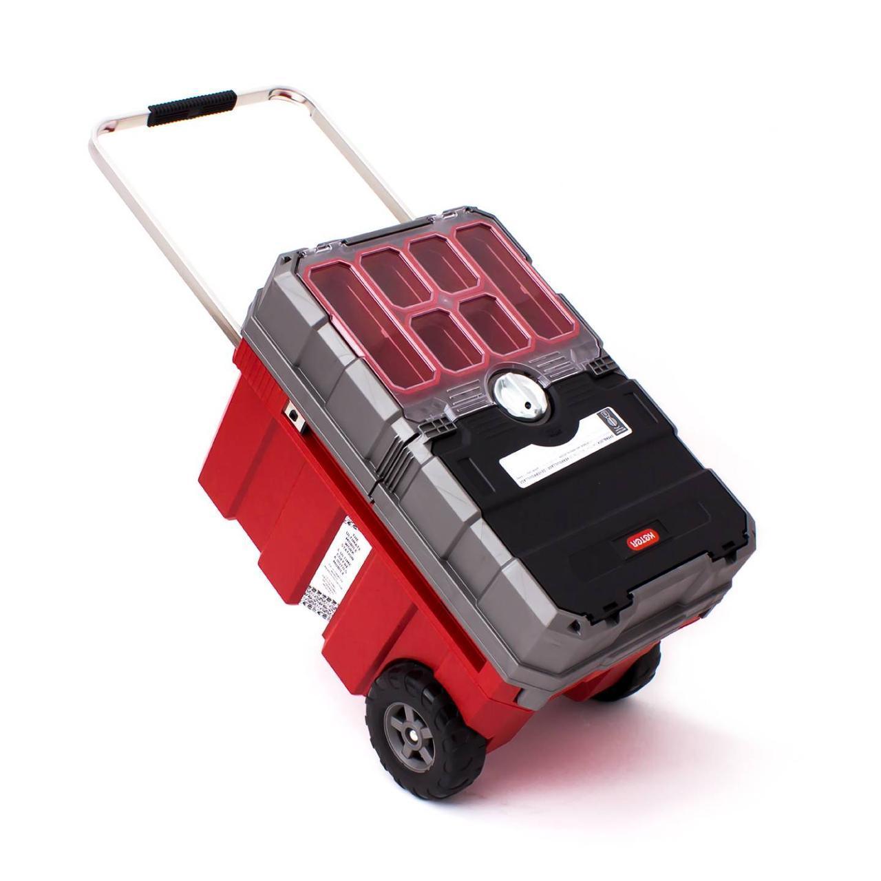 Ящик для инструментов на колесах MASTERLOADER Cart (Мастерлоадер), красный/серый - фото 4 - id-p99720748
