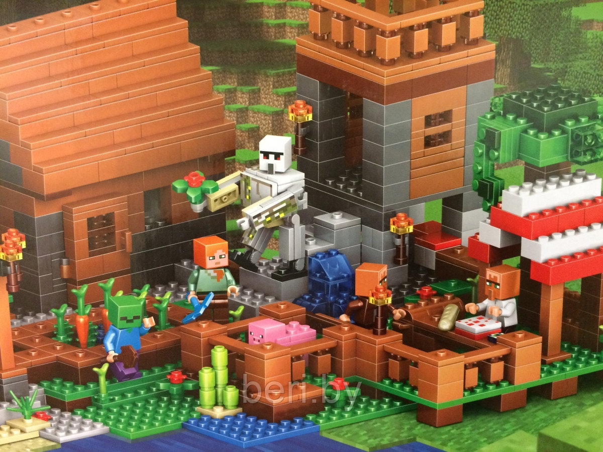 Конструктор Minecraft 33234 "Загородный дом", 986 деталей , Майнкрафт My World Lele, аналог Lego (Лего) - фото 4 - id-p99768176