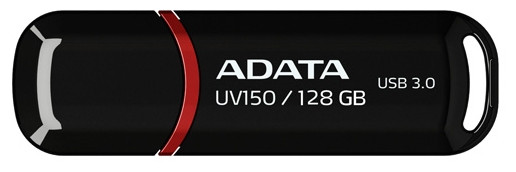 USB Flash A-Data DashDrive UV150 128GB (AUV150-128G-RBK) - фото 1 - id-p99768887