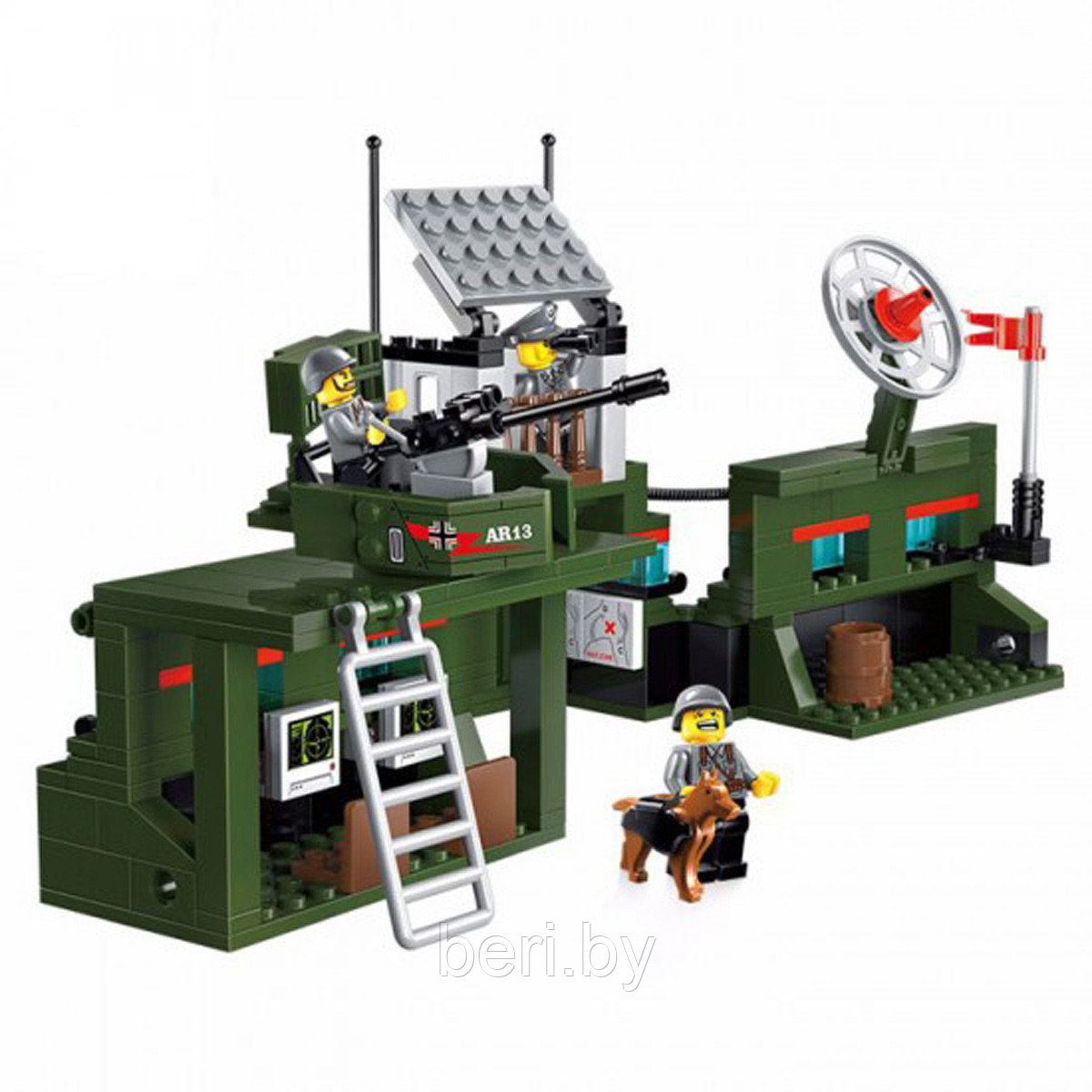 Конструктор Brick (Брик) 1713 "Военная база", 687 деталей, аналог LEGO (Лего) - фото 4 - id-p99779133