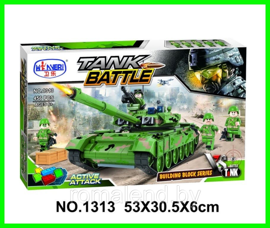 Конструктор Battle Tank Winner Танк Т-90 (1313) - фото 1 - id-p99779072