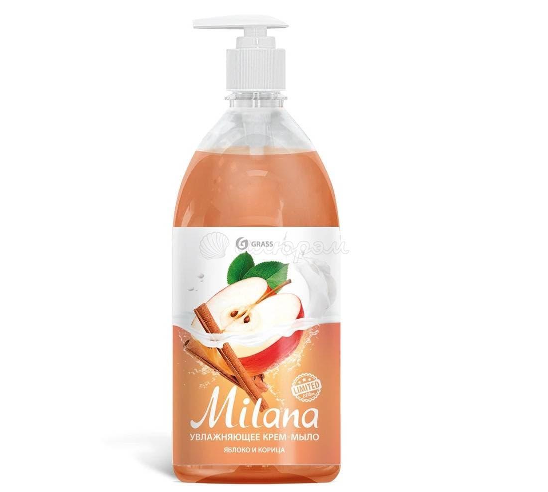 Жидкое крем-мыло Milana яблоко и корица, 1 л
