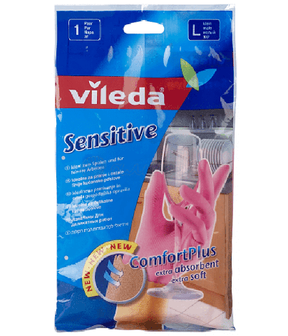 Перчатки для деликатных работ Vileda Sensitive, р-р. L, фото 2