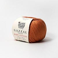 Пряжа Gazzal Baby Cotton цвет 3454 терракотовый