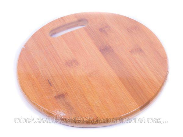 ДОСКА РАЗДЕЛОЧНАЯ круглая бамбуковая 25 см (арт. DR2001, код 154333) - фото 1 - id-p99793695
