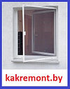 Распашные москитные сетки рамочные на дверь ( белый и коричневый профиль ), фото 5
