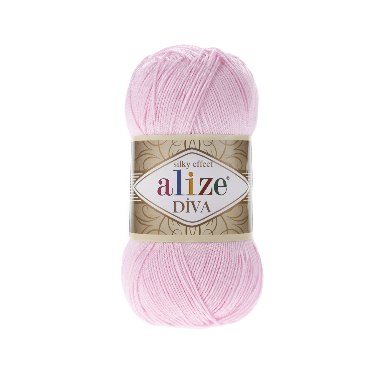 Пряжа Ализе Дива (Alize Diva) цвет 185 детский розовый