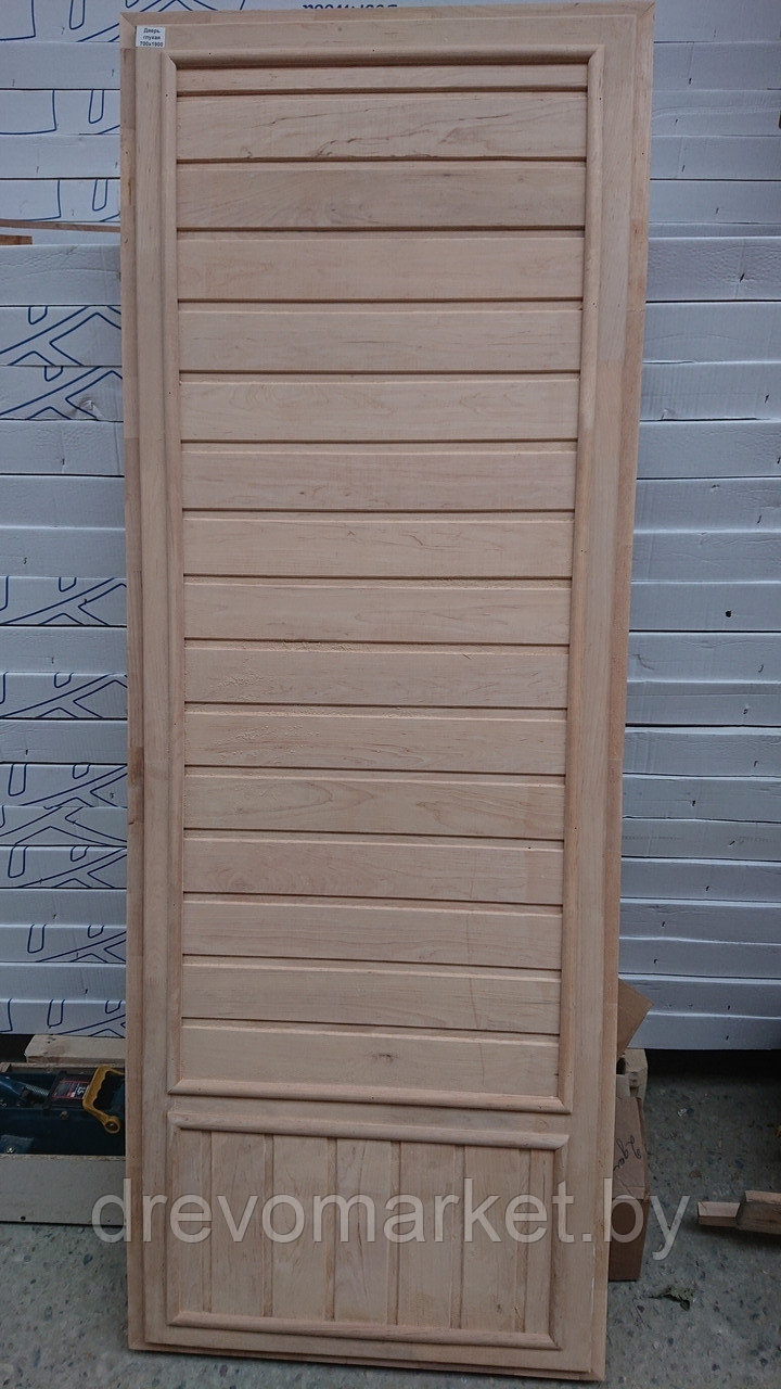 Дверь деревянная для бани, сауны (Ольха) 700*1900, 700*1800 мм - фото 1 - id-p11329108