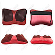 Массажная роликовая подушка с ИК-прогревом Massager Pillow FITSTUDIO (2 режима, красная), фото 4