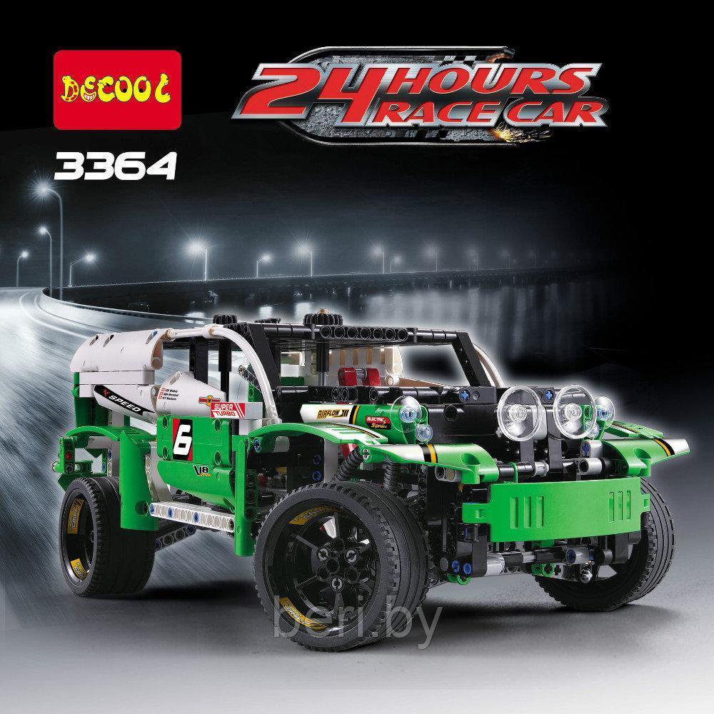 Конструктор Decool 3364 "Гоночный автомобиль" 2 в 1, 1249 деталей, аналог LEGO Technic 42039 - фото 7 - id-p99633943