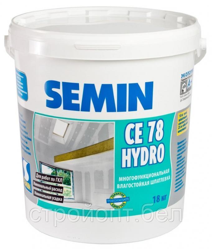 Многофункциональная влагостойкая шпатлевка Semin CE 78 Hydro, 18 кг - фото 1 - id-p76961304