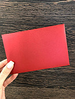 Конверт красный с перламутром (размер 10*15 см)