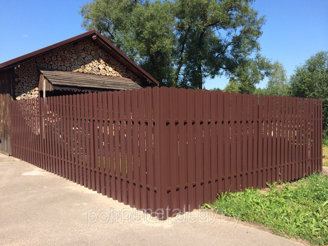 Штакетник в шахматном порядке