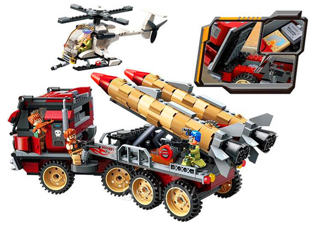 Конструктор QMAN 3207 "Секретная миссия: Ракетная установка", 661 деталь, аналог Lego - фото 2 - id-p99893248