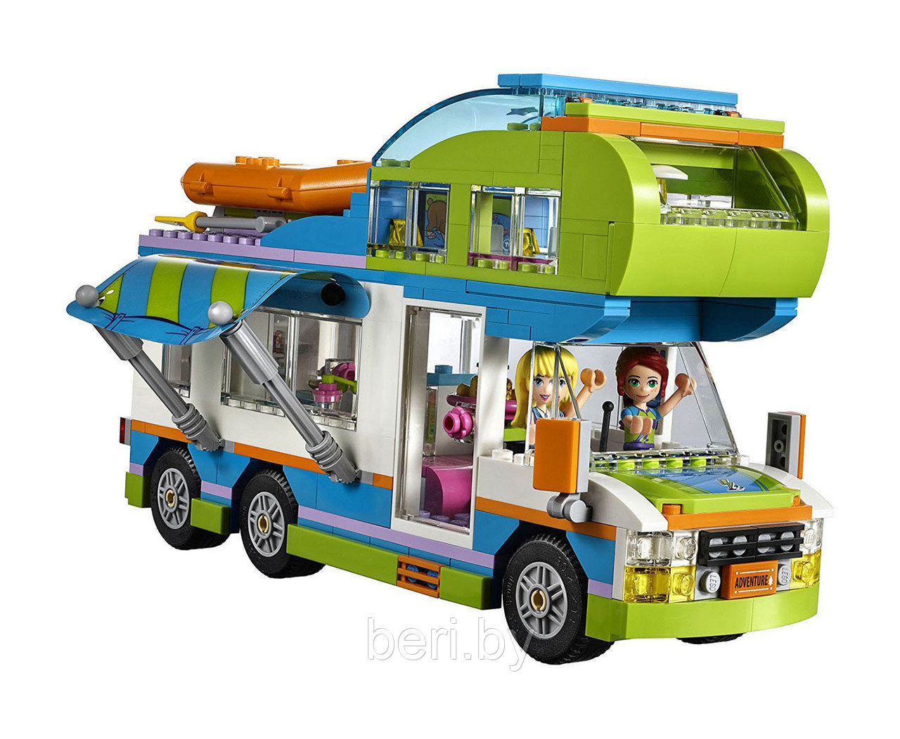 10858 Конструктор BELA Friends "Дом на колёсах" 493 детали, аналог Lego Friends 41339 - фото 3 - id-p99914355