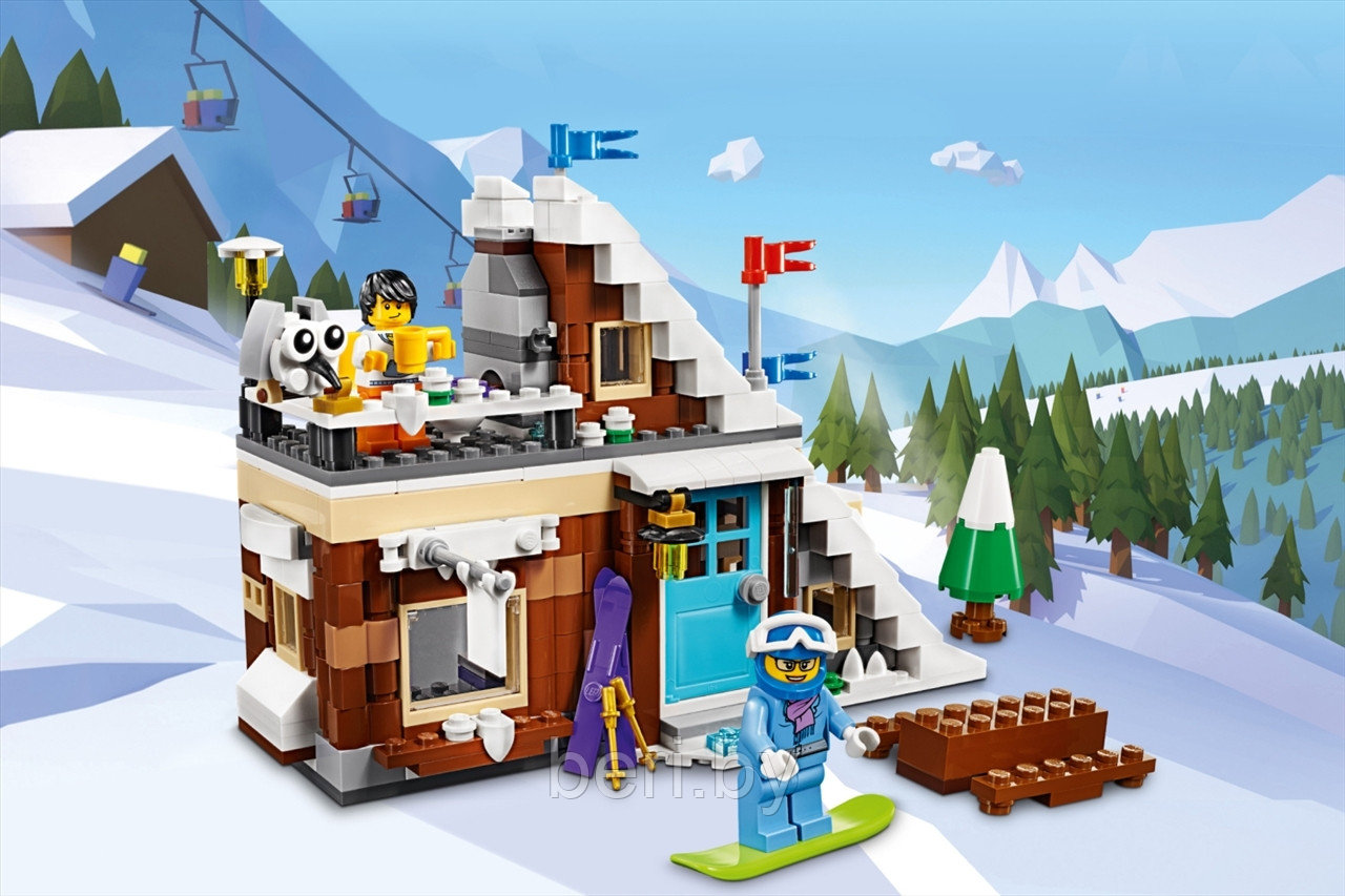 Конструктор BELA 11048 "Зимние каникулы 3 в 1", 386 деталей, аналог LEGO Creator Креатор 31080 - фото 5 - id-p99914989