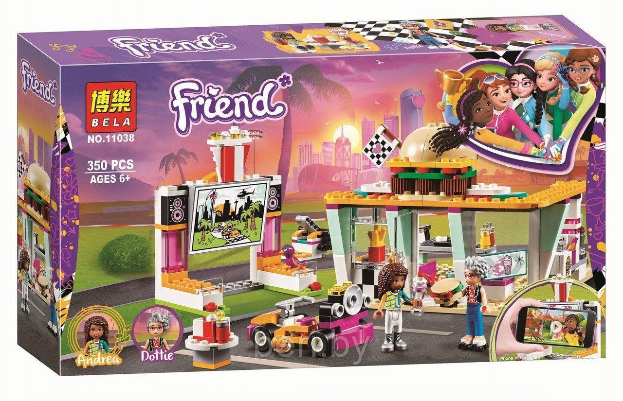 11038 Конструктор BELA Friends "Передвижной ресторан" 350 деталей, аналог Lego Friends 41349