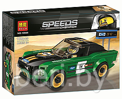 Конструктор Speeds Champion 10944 "1968 Ford Mustang Fastback", 189 деталей, аналог LEGO 75884