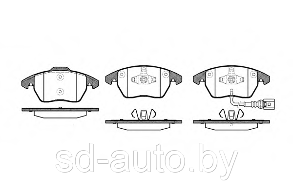 Тормозные колодки передние Пассат б7