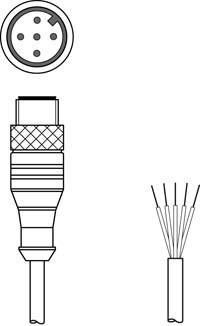 150717 | CB-M12-2000-5GM - Connection cable