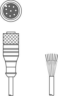 429289 | CB-M12-50000-8GF - Connection cable