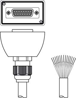 548520 | CB-D15E-5000S-11GF - Connection cable