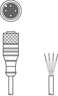 50104572 | K-D M12A-4P-5m-FAB - Connection cable