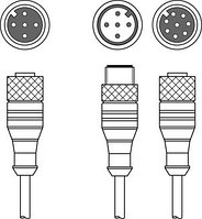 50118182 | K-Y1 M12A-2m-M12A-S-PUR - Interconnection cable