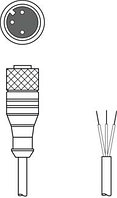 50130636 | KD U-M12-3A-V1-020 - Connection cable