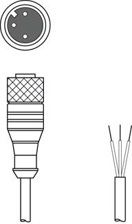 50130638 | KD U-M12-3A-V1-050 - Connection cable