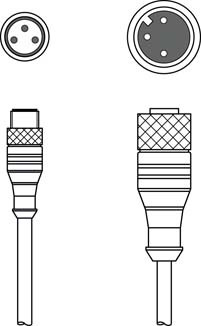 50130928 | KDS U-M8-3A-M12-3A-P1-006 - Interconnection cable - фото 1 - id-p99959311