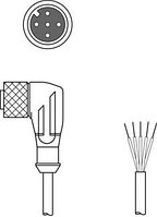 50133844 | KD U-M12-5W-P1-030 - Connection cable