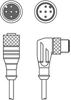 50133876 | KDS S-M12-5A-M12-5W-V1-010 - Interconnection cable