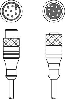 50135147 | KDS S-M12-8A-M12-8A-P1-100 - Interconnection cable