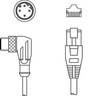 50136183 | 65S ET-M12-4W-RJ45-A-P7-050 - Interconnection cable