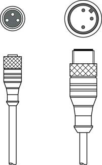 50136448 | KDS U-M8-3A-M12-3A-V1-010 - Interconnection cable - фото 1 - id-p99959507