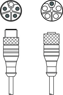 50141462 | KDS PL-M12-5A-M12-5A-P0-020 - Interconnection cable