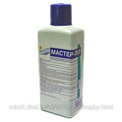 Мастер-пул универсальное, бесхлорное жидкое средство «4 в 1» для очистки воды 1 л - фото 1 - id-p67415023