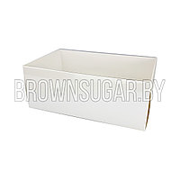 Коробка универсальная с пластиковой крышкой Белая CakeBox (Беларусь, 180х110х70 мм)