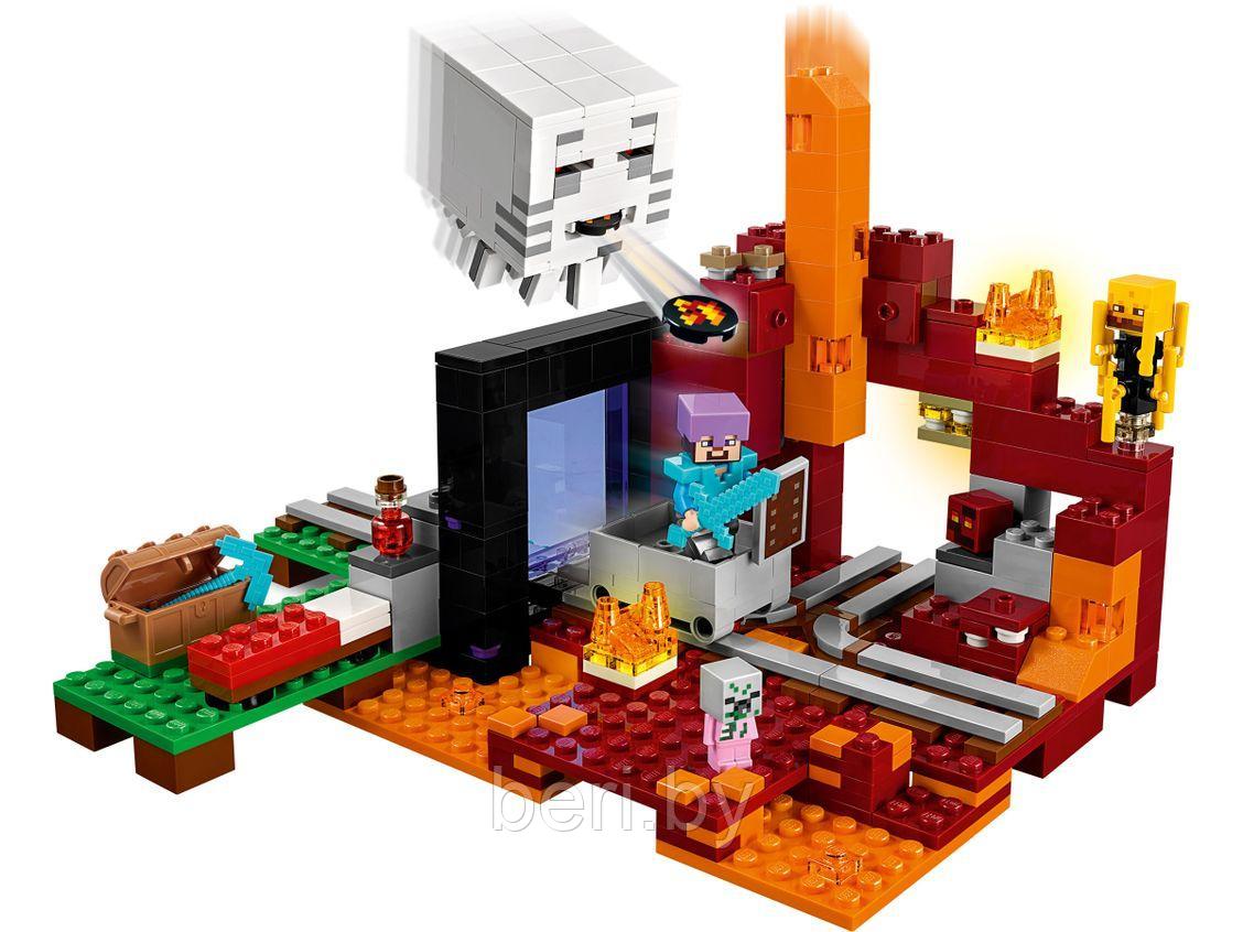 Конструктор Bela 10812 Minecraft "Портал в подземелье", 477 деталей, аналог Lego Minecraft 21143 - фото 3 - id-p99988673