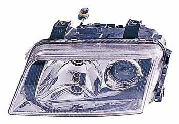 AUDI A4 {S4} фара передняя левая ксенон линзованная прозрачная внутри хромированная (DEPO) для AUDI A4 - фото 1 - id-p99977185