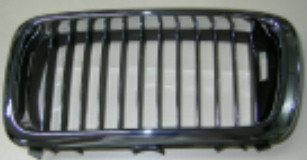 E38 решетка радиатора левая полностью (тайвань) хром для BMW E38 - фото 1 - id-p99978483