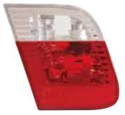 E46 фонарь задний внутренний левый (седан) (DEPO) красный-белый для BMW E46