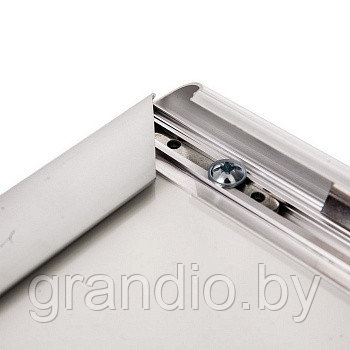 Рамки для грамот_А4 21х30 алюминиевые клик багет 25 мм серебро - фото 3 - id-p99991484