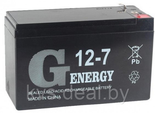 Аккумуляторная батарея 12V/7Ah G-energy 12-7 (F1) - фото 1 - id-p40085618
