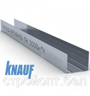 Профиль для гипсокартона UW: 75x40. 3 м. 0.6 мм. Knauf