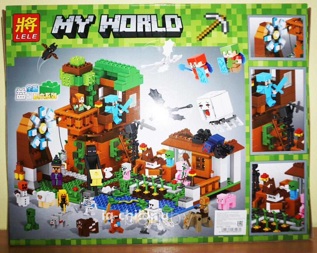 33163 Конструктор Lele Minecraft "Большой загородный дом" 1007 деталей, аналог Lego Minecraft - фото 4 - id-p99998363