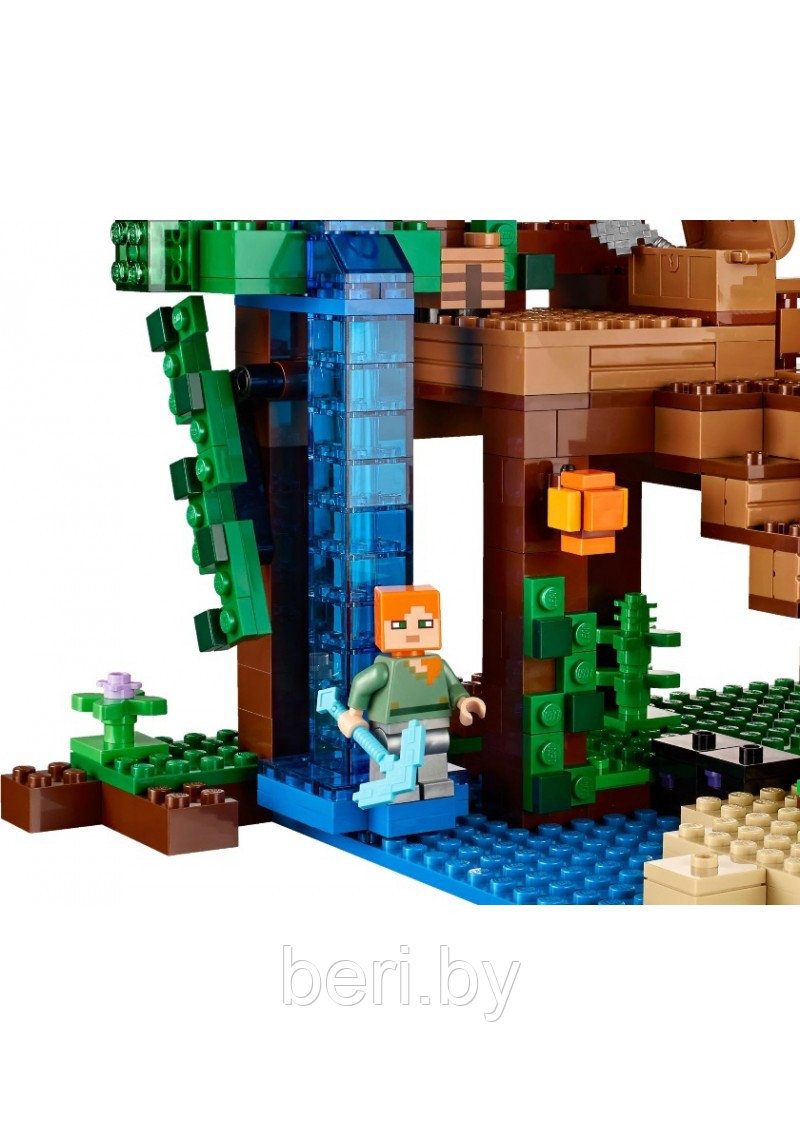 33197 Конструктор Lele Minecraft "У водопада" 322 детали, аналог Lego Minecraft - фото 4 - id-p99998655